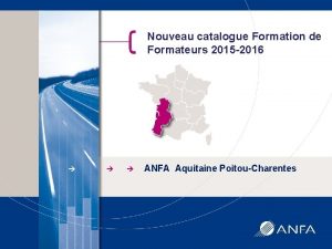 Nouveau catalogue Formation de Formateurs 2015 2016 ANFA