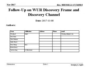 Nov 2017 doc IEEE 802 11 171608 r