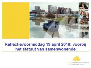 Reflectievoormiddag 19 april 2018 voorbij het statuut van