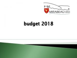 budget 2018 COMPTE ADMINISTRATIF 2017 CONSEIL MUNICIPAL 9042018