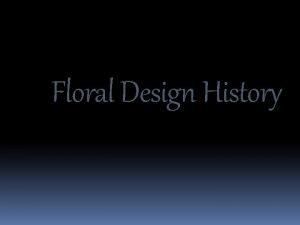 Floral Design History Egyptian 2800 28 BC Repetition