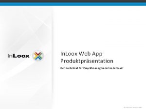 In Loox Web App Produktprsentation Der Webclient fr