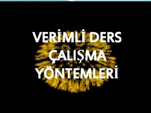 VERML DERS ALIMA YNTEMLER 1 HEDEFHEDEF KRTERLER 2