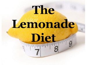 The Lemonade Diet What is it The Lemonade