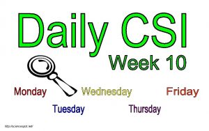 http sciencespot net Week 10 Monday CSI Challenge