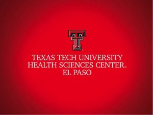Purchasing Card Policy Training TTUHSC El Paso Payment