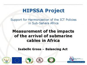 HIPSSA Project Support for Harmonization of the ICT