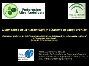 Diagnstico de la Fibromialgia y Sndrome de fatiga