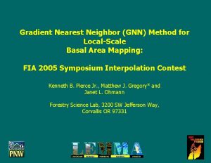 Gradient Nearest Neighbor GNN Method for LocalScale Basal