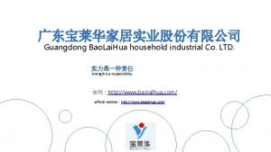 Guangdong Bao Lai Hua household industrial Co LTD