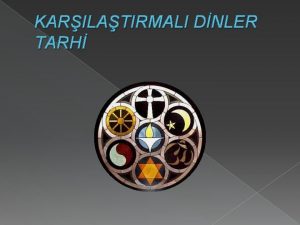 KARILATIRMALI DNLER TARH Caynizmin Ortaya k ve Temel