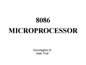 8086 microprocessor