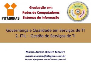 Graduao em Redes de Computadores Sistemas de Informao