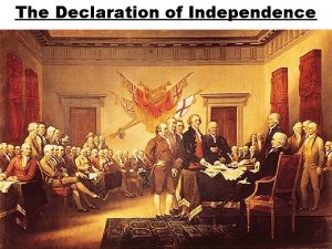 The Declaration of Independence Historical Context Thomas Jefferson
