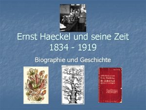 Ernst Haeckel und seine Zeit 1834 1919 Biographie