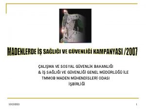 ALIMA VE SOSYAL GVENLK BAKANLII SALII VE GVENL