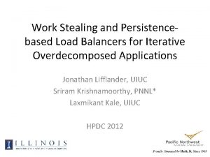 Work Stealing and Persistencebased Load Balancers for Iterative