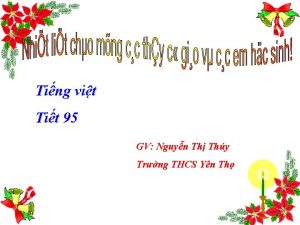 Ting vit Tit 95 GV Nguyn Th Thy