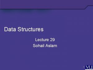 Data Structures Lecture 29 Sohail Aslam 1 Complete