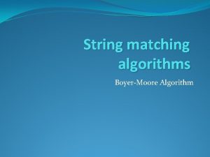 Horspool algorithm geeksforgeeks