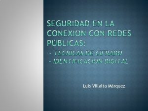 Luis Villalta Mrquez Uno de los peligros de