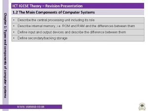 ICT IGCSE Theory Revision Presentation Chapter 1 Types