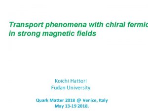 Transport phenomena with chiral fermio in strong magnetic