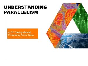 UNDERSTANDING PARALLELISM ALCF Training Material Prepared by Anshu