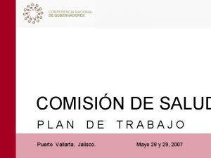 COMISIN DE SALUD PLAN DE Puerto Vallarta Jalisco