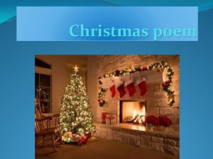 Christmas poem The Christmas Story An angel called