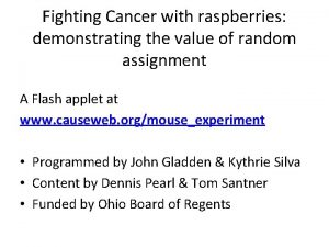 Fighting Cancer with raspberries demonstrating the value of