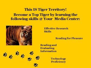 This IS Tiger Territory Become a Top Tiger