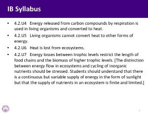 IB Syllabus 4 2 U 4 Energy released