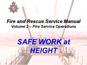 Fire and Rescue Service Manual Volume 2 Fire