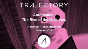 Automation The Rise of the Machines Trajectory Trends