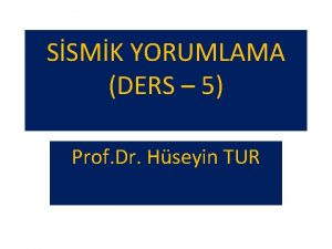 SSMK YORUMLAMA DERS 5 Prof Dr Hseyin TUR