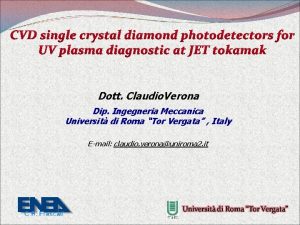 CVD single crystal diamond photodetectors for UV plasma