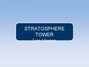 STRATOSPHERE TOWER Las Vegas Usted confa en la