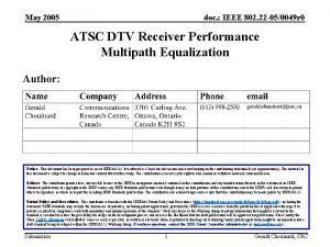 May 2005 doc IEEE 802 22 050049 r