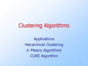 Clustering Algorithms Applications Hierarchical Clustering k Means Algorithms