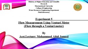 Ministry of Higher Education and Scientific Research Mustansiriyah