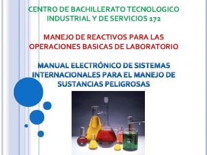 CENTRO DE BACHILLERATO TECNOLOGICO INDUSTRIAL Y DE SERVICIOS