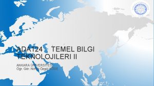 ADA 124 TEMEL BILGI TEKNOLOJILERI II ANKARA NVERSTES