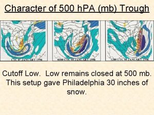 Character of 500 h PA mb Trough Cutoff