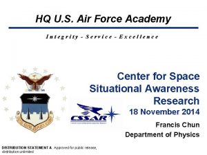 HQ U S Air Force Academy Integrity Service