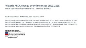 Victoria AEDC change over time maps 2009 2015