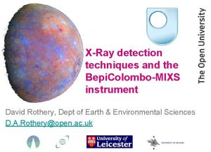 XRay detection techniques and the Bepi ColomboMIXS instrument