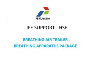 LIFE SUPPORT HSE BREATHING AIR TRAILER BREATHING APPARATUS