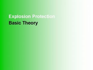 Explosion Protection Basic Theory LATECH Co Ltd Explosion