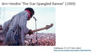 Jimi Hendrix The StarSpangled Banner 1969 Reading pag